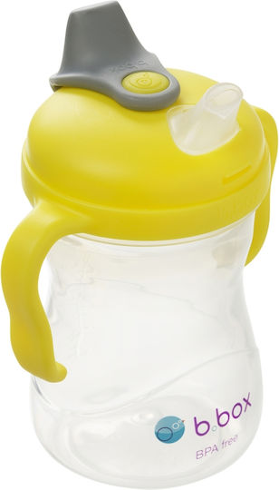 B.Box Educational Sippy Cup Plastic with Handles Yellow for 4m+m+ 240ml