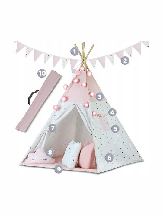 Nukido Kids Indian Teepee Play Tent White