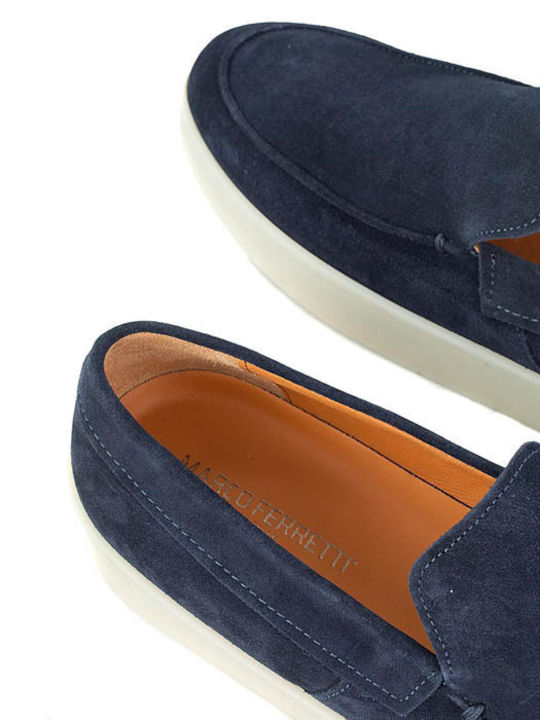 Herren Mokassins in Blau Farbe