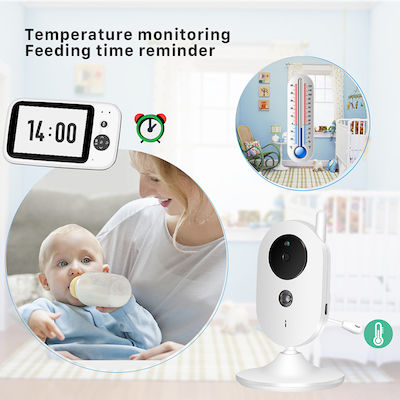 Hawire Wireless Baby Monitor with Camera & Screen 3.2" , Two-way Communication & Lullabies