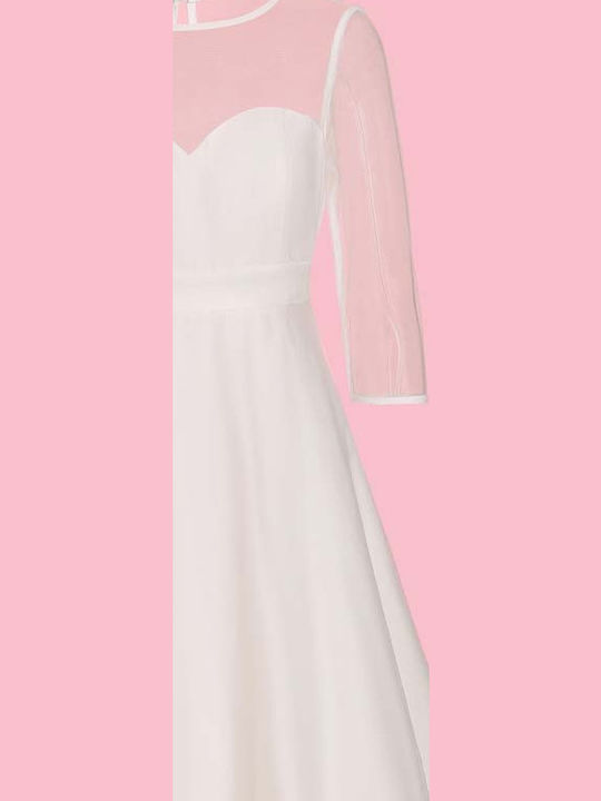 Vintage Bridal Λευκό Φόρεμα Tulle