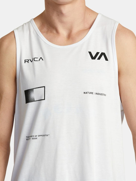 RVCA Ανδρική Μπλούζα Αμάνικη Λευκή