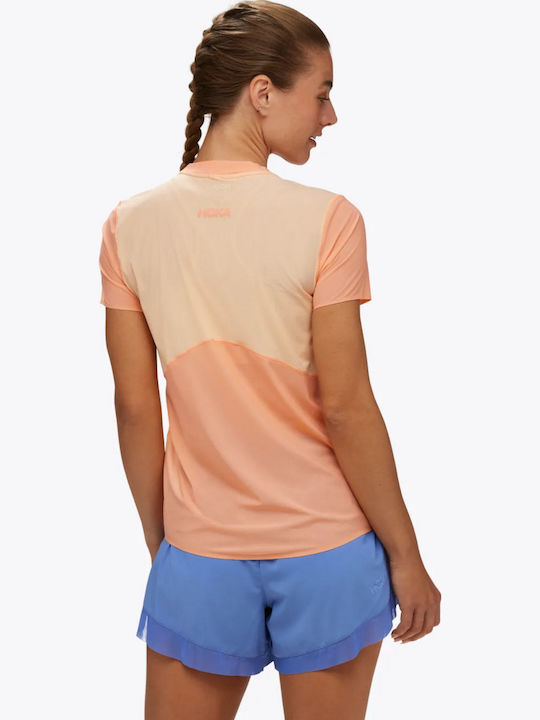 HOKA Airolite Run Women's T-shirt Fast Drying Papaya