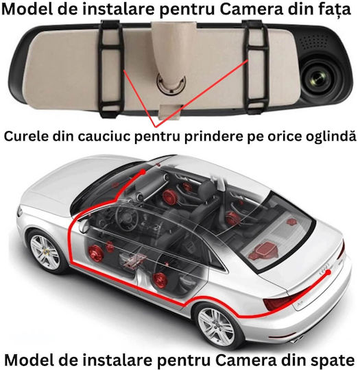 Ecran oglindă auto cu cameră pentru mersul înapoi și vedere pe timp de noapte pentru Kia Optima Man MAGAZIN ONLINE Rover SD (Sistem de Dezvoltare)