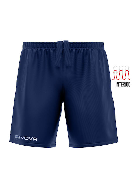 Αθλητική Ανδρική Βερμούδα Navy Μπλε PS02-0004