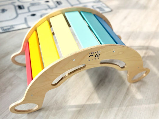 Elis Design Montessori Ξύλινη Κούνια 6 1 Smile Rainbow