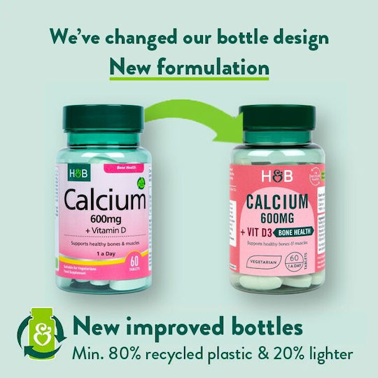 Holland & Barrett Calcium 600mg & Vitamin D 60 tabs