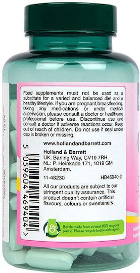 Holland & Barrett Vegan Calcium +Magnesium, Zinc & Vitamin D 333mg 120 Registerkarten