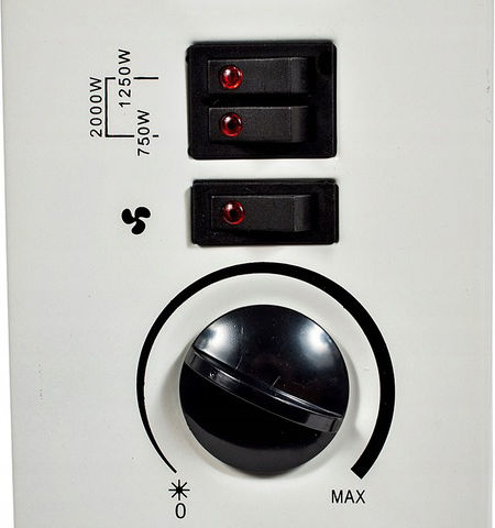 MalTec Konvektorheizung Boden 2000W 52x11cm Weiß