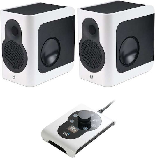 Kii Audio Seven Ζεύγος Ηχείων Hi-Fi Βιβλιοθήκης 600W Λευκό