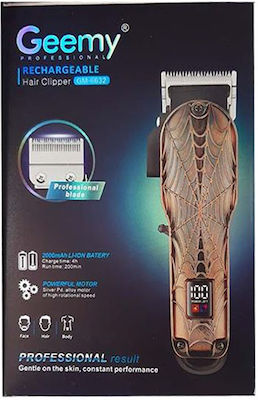 Geemy Professional Rechargeable Hair Clipper Bronze GM-6632