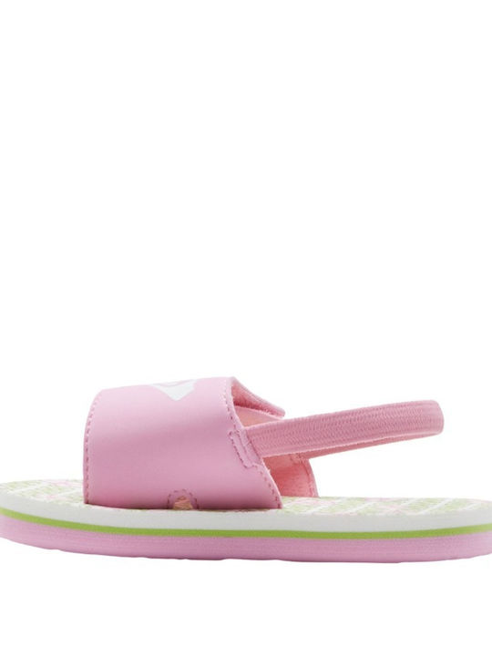 Roxy Finn Toddlers Sandals Green Pink