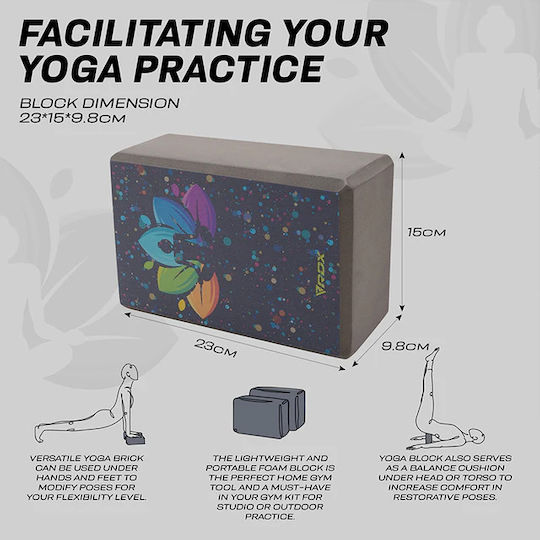 RDX Yoga Block Γκρι
