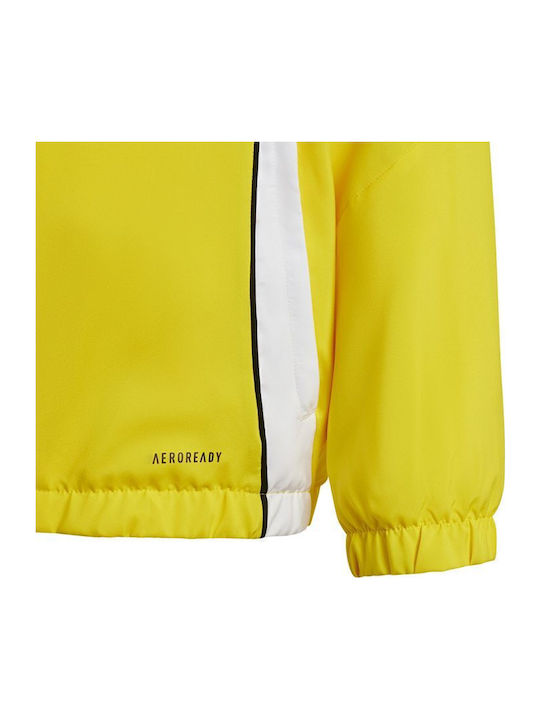 Sportlich Kinderstrickjacke mit Kapuze Gelb Tiro