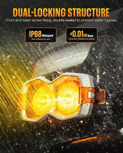 NovSight Rectangularς Faruri Auto LED 12 / 24V 70W cu Alb Iluminare 1buc