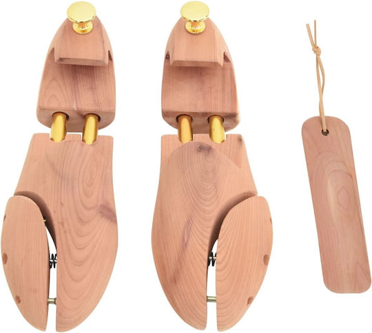 Vidaxl Schuhspanner Größe EU 38-39 Massives Zedernholz