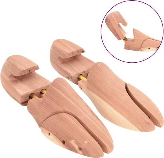 Vidaxl Schuhspanner Größe EU 38-39 Massives Zedernholz