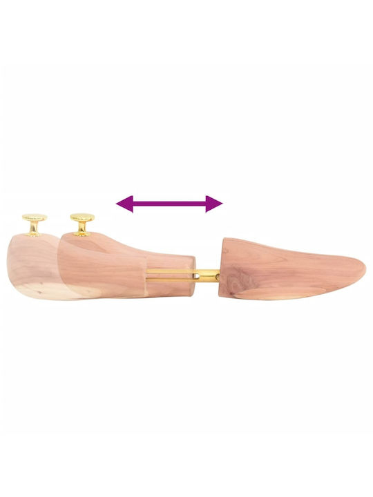 Vidaxl Shoe Tree Size Eu 44-45 Solid Cedar Wood