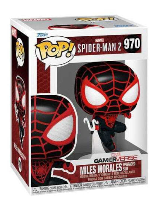 Funko Pop! Marvel: Miles Morales Upgraded Suit Bobble-Head Funko Pop! Marvel: Miles Morales Upgraded Suit Bobble-Head