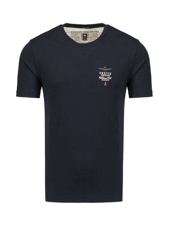 Aeronautica Militare Men's Short Sleeve T-shirt Blue Navy