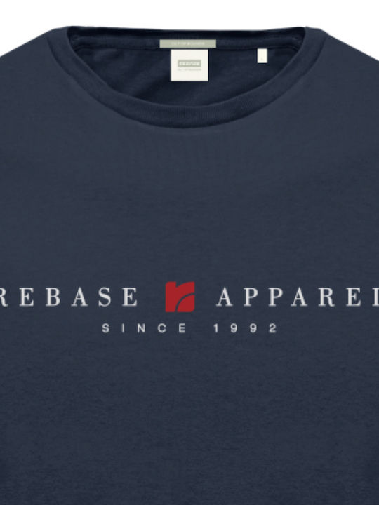 Rebase Ανδρικό T-shirt Κοντομάνικο Navy