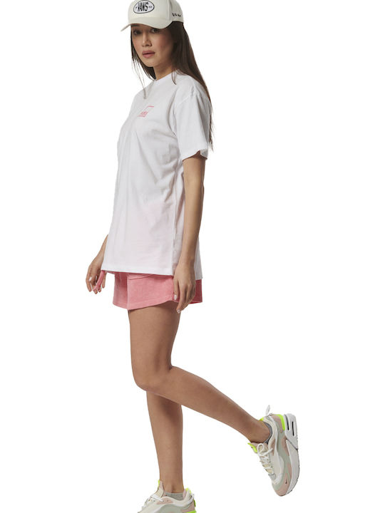 Damen Sportlich Oversized T-Shirt White