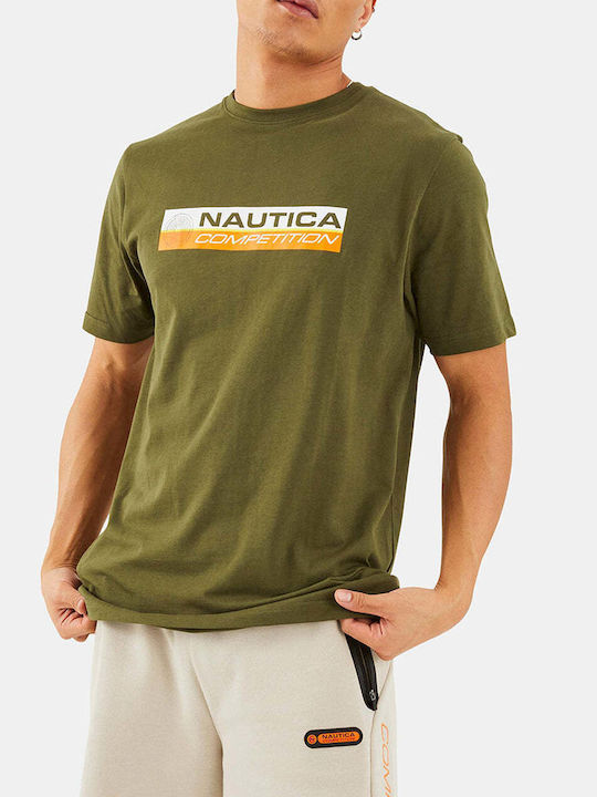 Nautica Ανδρικό T-shirt Κοντομάνικο Λαδι