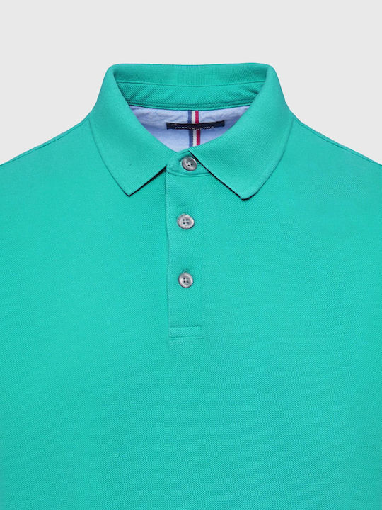 Polo Short Sleeve Blouse Aqua Green
