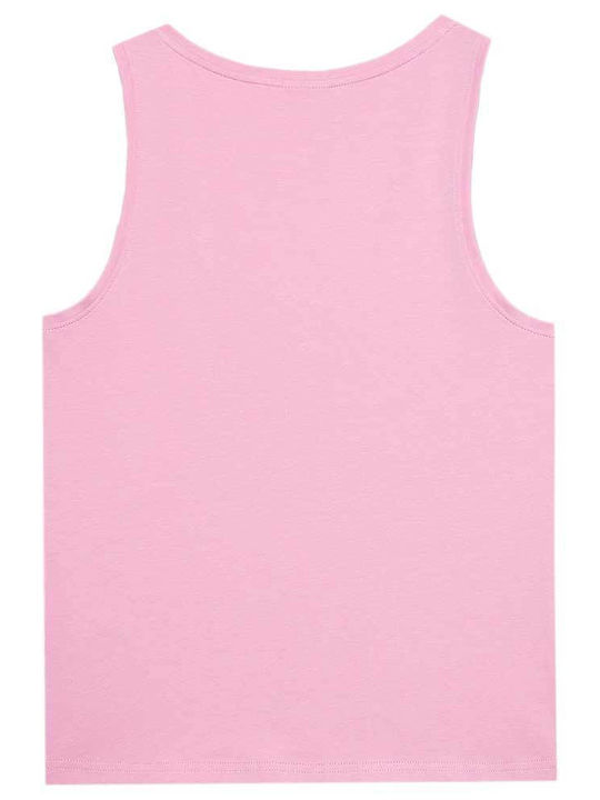 4F Γυναικεία Μπλούζα Βαμβακερή Αμάνικη Ροζ
