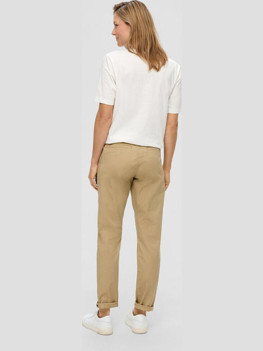 Women's Chino Trousers Regular Fit Beige