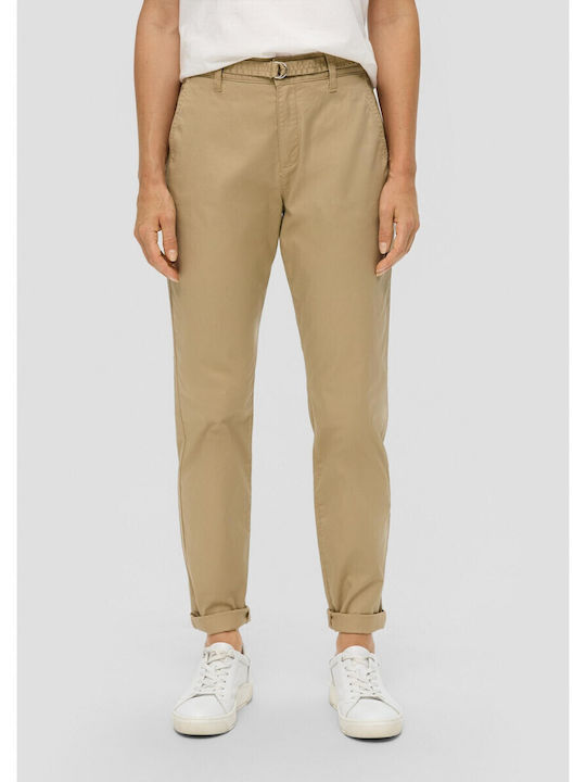 Women's Chino Trousers Regular Fit Beige