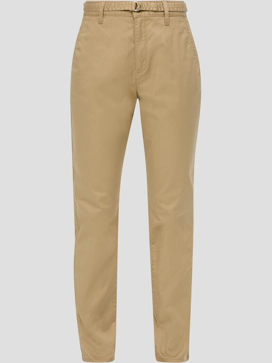 Women's Chino Trousers Regular Fit Beige