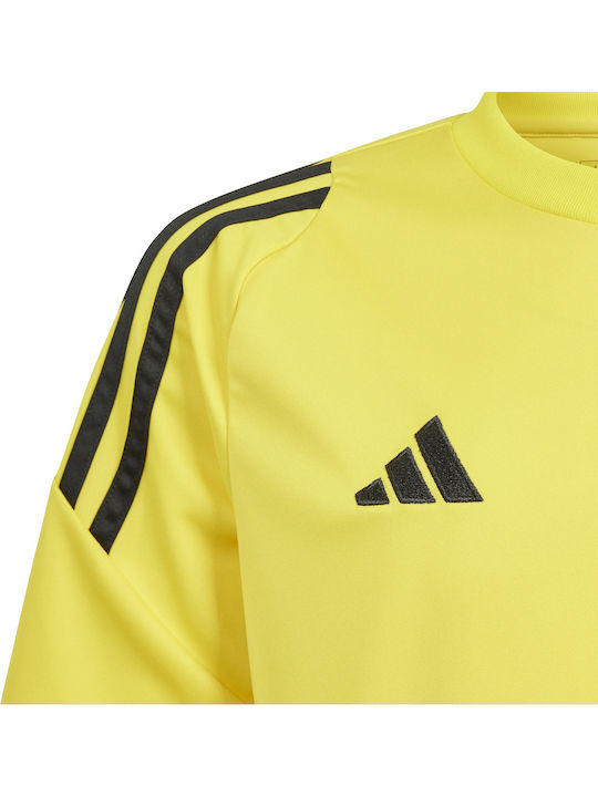 Kids' Shirt Short Sleeve Yellow Tiro 24