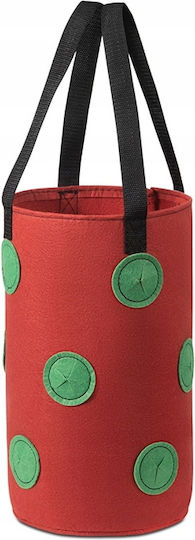 Plastic Red Flower Pot Plastic Red Flower Pot