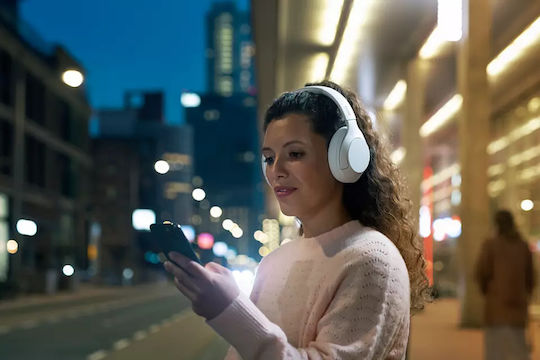 Philips TAH8506WT Wireless / Wired Over Ear Headphones with 60 hours of Operation White