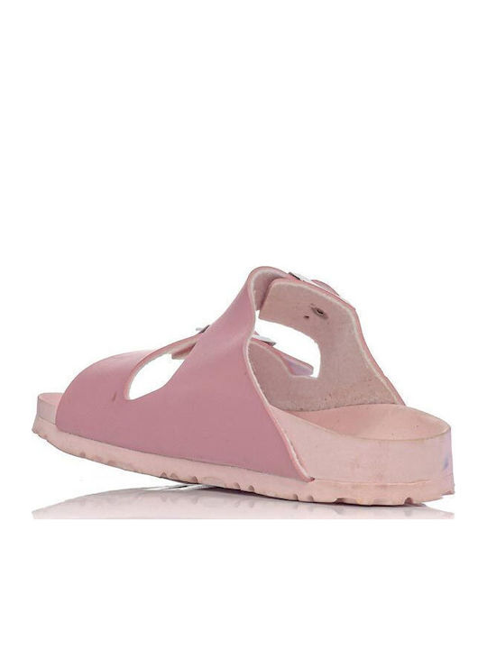 Flache Sandalen für Damen Anatomisch in Rosa Farbe