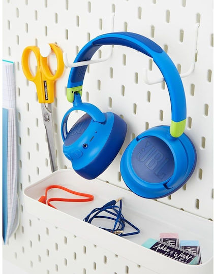 JBL JR460NC Wireless / Wired Over Ear Headphones with 20 hours of Operation and Quick Charge Blue