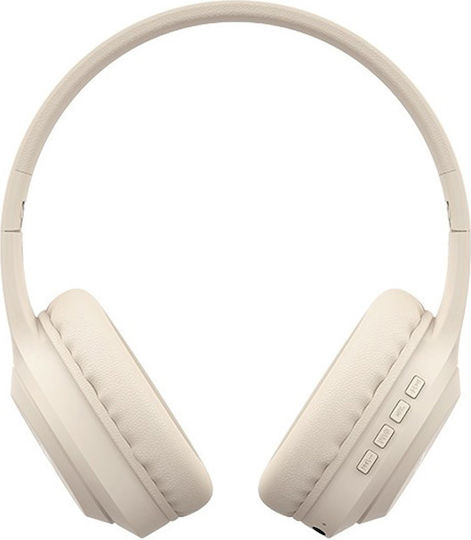 Havit H628BT Wireless / Wired Over Ear Headphones with Radio with 9 hours of Operation and Quick Charge Beige