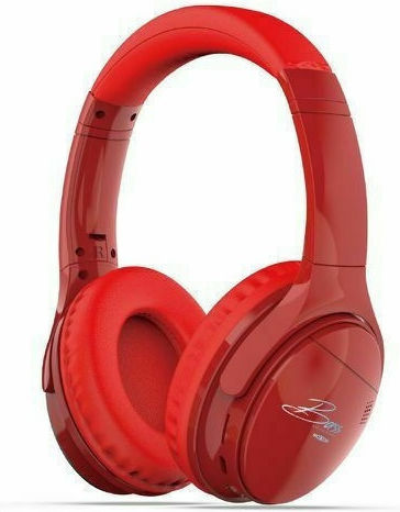 Moxom MX-WL40 Fără fir Bluetooth Over Ear Căști cu Radio cu 5 ore de Funcționare Roșii