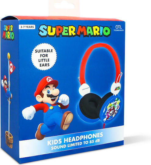 OTL Super Mario & Friends Căști Audio On Ear De Copii Albastre Cu Fir