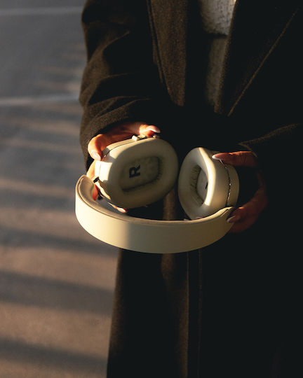 Mondo Wireless / Wired Over Ear Headphones with 45 hours of Operation and Quick Charge Transparent