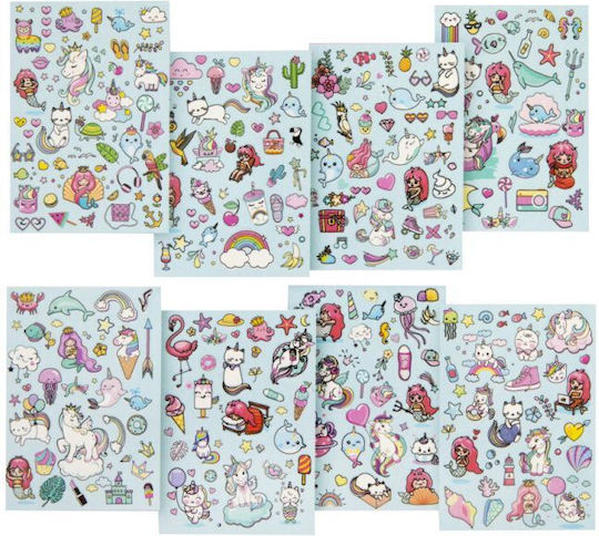 Grafix Stickerbuch Glitter A5 8 Blatt