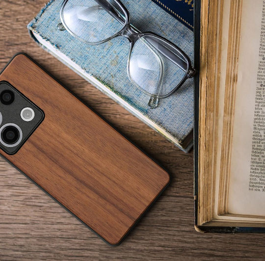 KWmobile Wood Back Cover Lemn Maro (Redmi Note 13 5G)