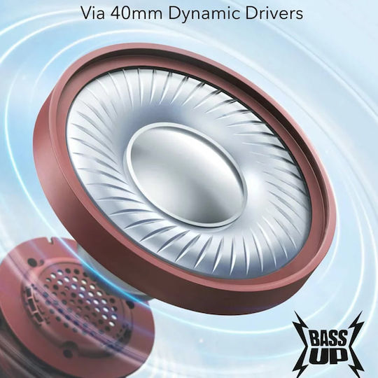 Soundcore by Anker H30i Bluetooth Wireless On Ear Headphones with 70 hours of Operation and Quick Charge Red