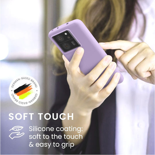 KWmobile Soft Flexible Rubber Cover Umschlag Rückseite Silikon Flieder (Xiaomi 13T / 13T ProXiaomi 13T / 13T Pro)