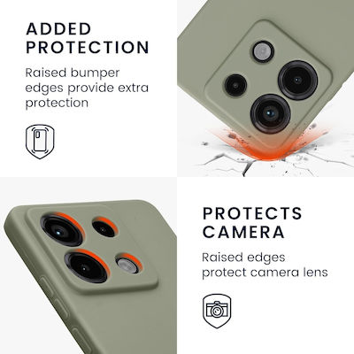 KWmobile Camera Lens Protector Back Cover Σιλικόνης Γκρι (Redmi Note 13 Pro 5G)