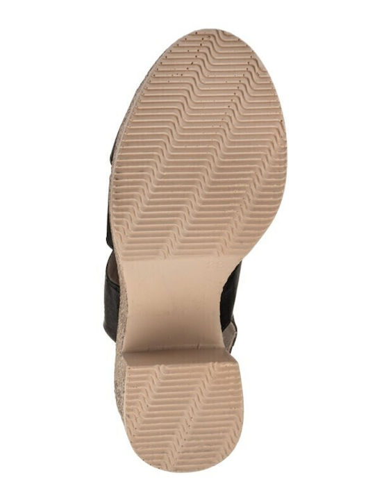 Leder Sandalen Anatomisch Schwarz
