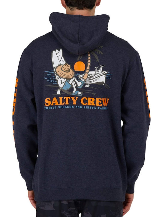 Salty Crew Herren Sweatshirt mit Kapuze Navy