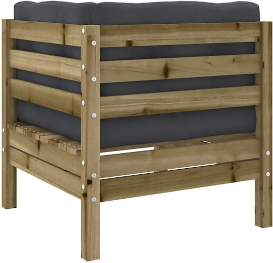 vidaXL Garden & Outdoor Furniture Set Living Room 6 Pieces Anthracite with Pillows