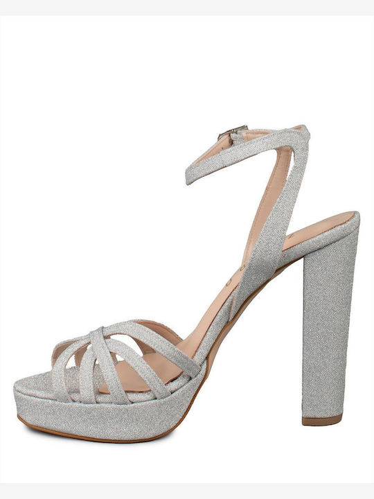 Zakro Collection Damen Sandalen in Silber Farbe